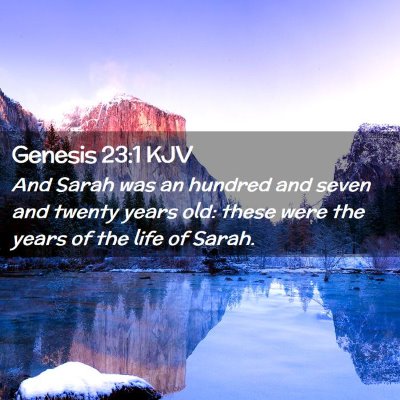 Genesis 23:1 KJV Free Bible Images