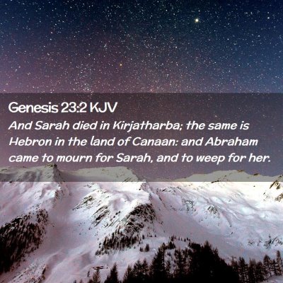 Genesis 23:2 KJV Free Bible Images