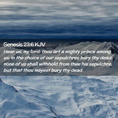 Genesis 23:6 KJV Free Bible Images