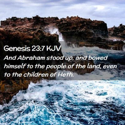 Genesis 23:7 KJV Free Bible Images