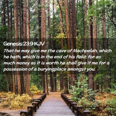 Genesis 23:9 KJV Free Bible Images