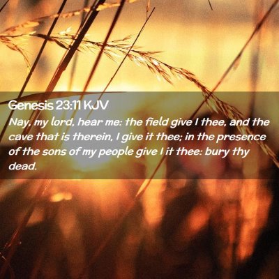 Genesis 23:11 KJV Free Bible Images