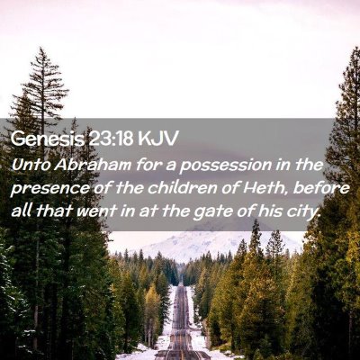 Genesis 23:18 KJV Free Bible Images