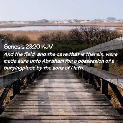 Genesis 23:20 KJV Free Bible Images