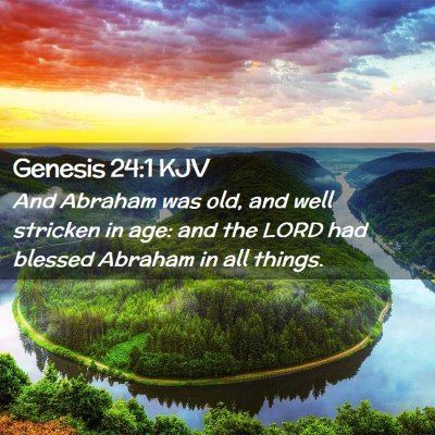 Genesis 24:1 KJV Free Bible Images