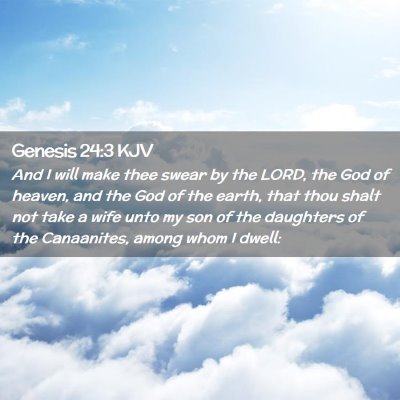 Genesis 24:3 KJV Free Bible Images