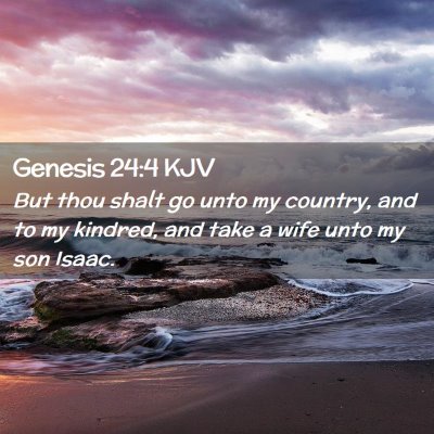 Genesis 24:4 KJV Free Bible Images