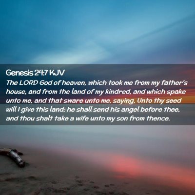 Genesis 24:7 KJV Free Bible Images