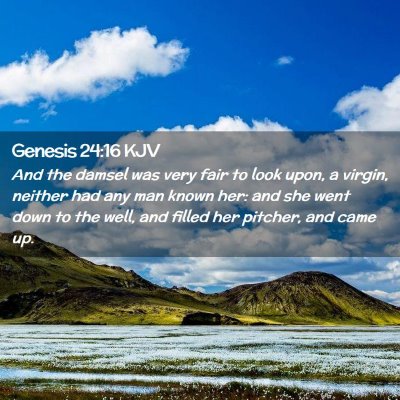 Genesis 24:16 KJV Free Bible Images