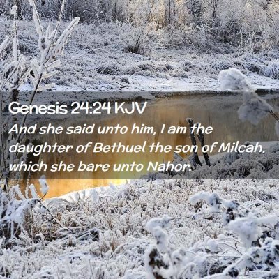 Genesis 24:24 KJV Free Bible Images