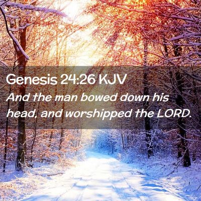 Genesis 24:26 KJV Free Bible Images