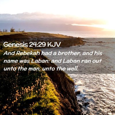 Genesis 24:29 KJV Free Bible Images