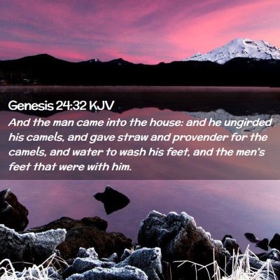 Genesis 24:32 KJV Free Bible Images