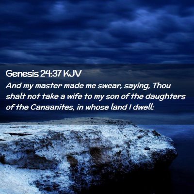 Genesis 24:37 KJV Free Bible Images