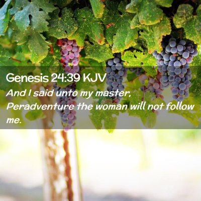 Genesis 24:39 KJV Free Bible Images