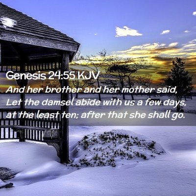 Genesis 24:55 KJV Free Bible Images