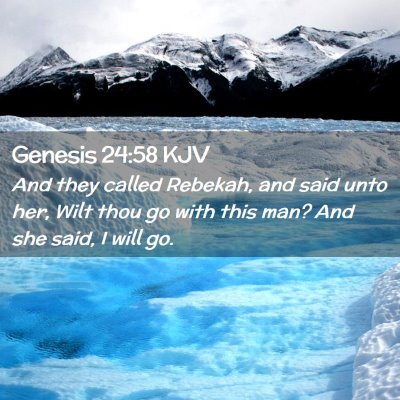 Genesis 24:58 KJV Free Bible Images