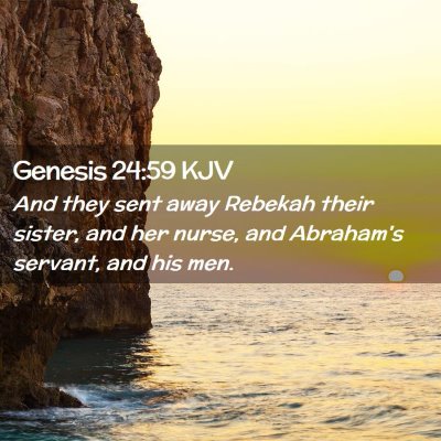 Genesis 24:59 KJV Free Bible Images