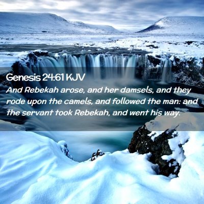 Genesis 24:61 KJV Free Bible Images