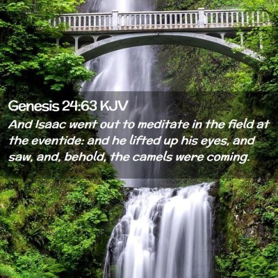 Genesis 24:63 KJV Free Bible Images