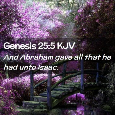 Genesis 25:5 KJV Free Bible Images