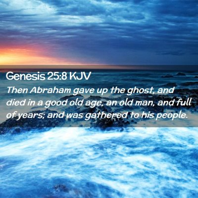 Genesis 25:8 KJV Free Bible Images