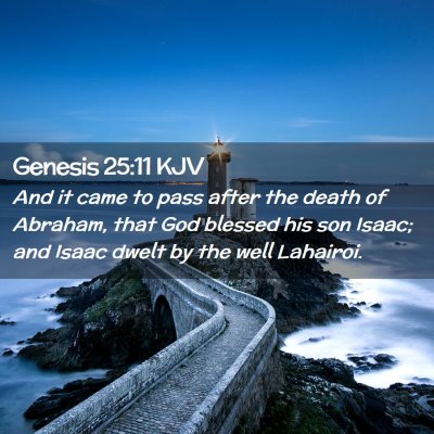 Genesis 25:11 KJV Free Bible Images