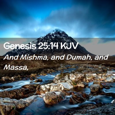 Genesis 25:14 KJV Free Bible Images