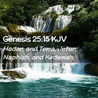 Genesis 25:15 KJV Free Bible Images