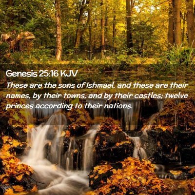 Genesis 25:16 KJV Free Bible Images