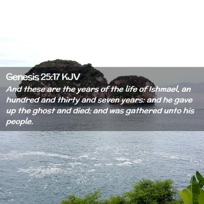 Genesis 25:17 KJV Free Bible Images