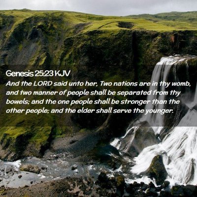 Genesis 25:23 KJV Free Bible Images