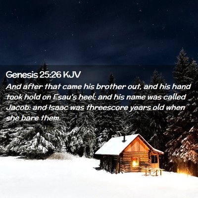 Genesis 25:26 KJV Free Bible Images