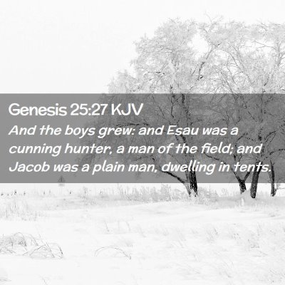 Genesis 25:27 KJV Free Bible Images