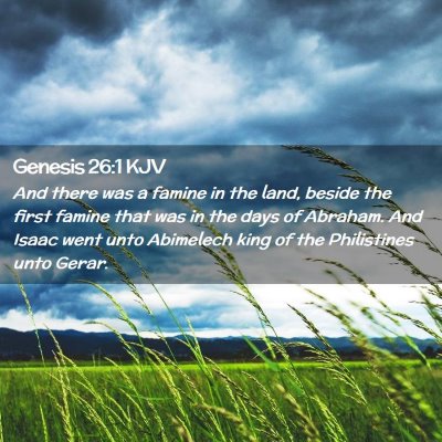 Genesis 26:1 KJV Free Bible Images