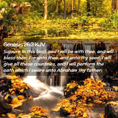 Genesis 26:3 KJV Free Bible Images