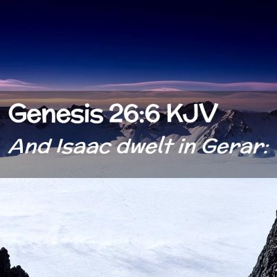 Genesis 26:6 KJV Free Bible Images