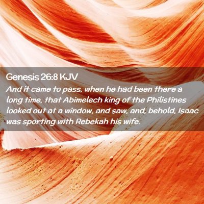 Genesis 26:8 KJV Free Bible Images