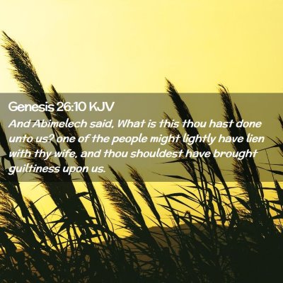 Genesis 26:10 KJV Free Bible Images