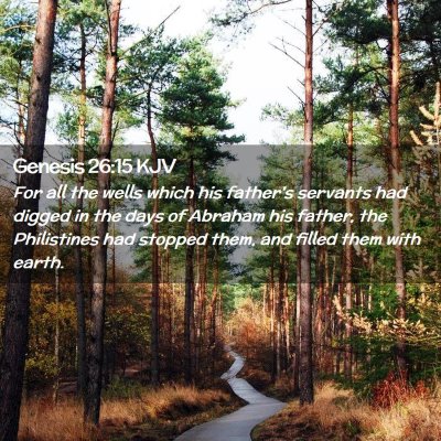 Genesis 26:15 KJV Free Bible Images