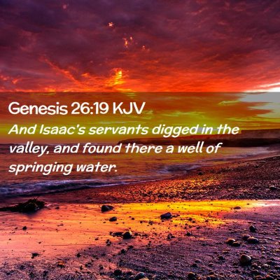 Genesis 26:19 KJV Free Bible Images