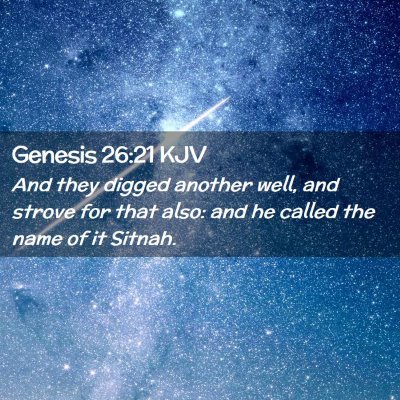 Genesis 26:21 KJV Free Bible Images