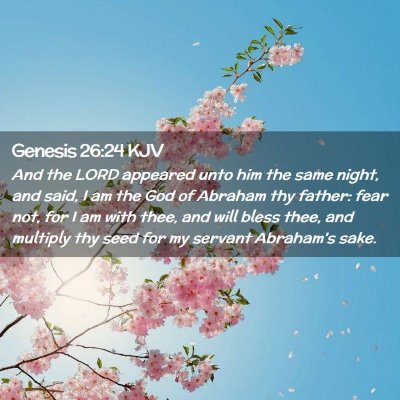 Genesis 26:24 KJV Free Bible Images