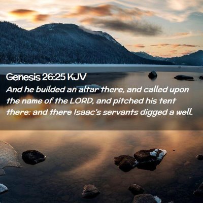 Genesis 26:25 KJV Free Bible Images