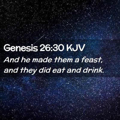 Genesis 26:30 KJV Free Bible Images