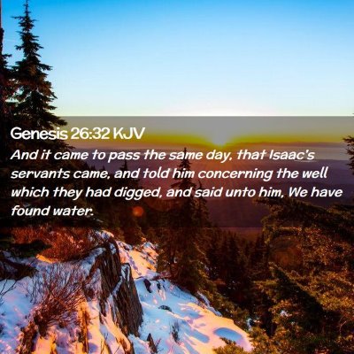 Genesis 26:32 KJV Free Bible Images