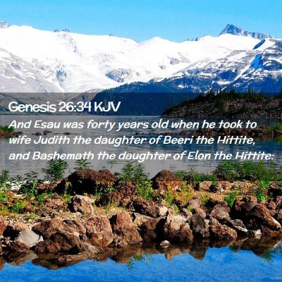 Genesis 26:34 KJV Free Bible Images