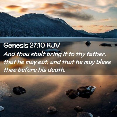 Genesis 27:10 KJV Free Bible Images