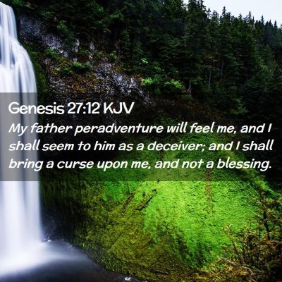 Genesis 27:12 KJV Free Bible Images