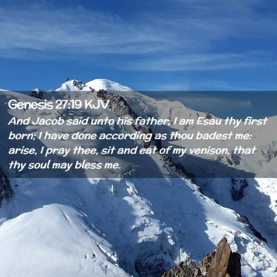 Genesis 27:19 KJV Free Bible Images